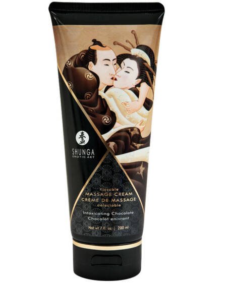 Shunga Kissable Massage Cream-Intoxicating Chocolate 7oz