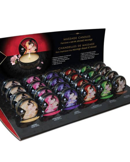Shunga Mini Massage Candle-Display of 24