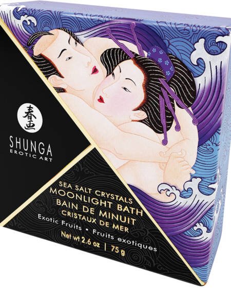 Shunga Moonlight Bath Sea Salt Crystals-Exotic Fruits 2.6oz