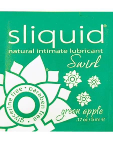 Sliquid Swirl Foil Packet-Green Apple .17oz