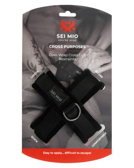 SEI MIO Cross Purposes Over-Wrap Cross Cuff Restraints