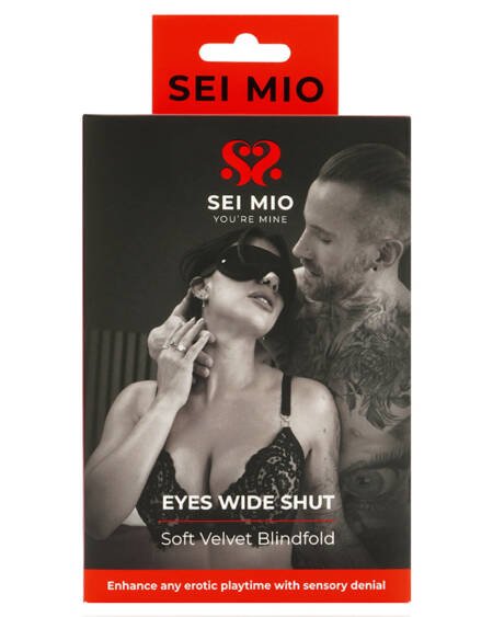 SEI MIO Eyes Wide Shut Soft Velvet Blindfold