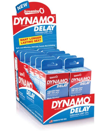 Screaming O Dynamo Delay Spray 3/4oz Display of 12