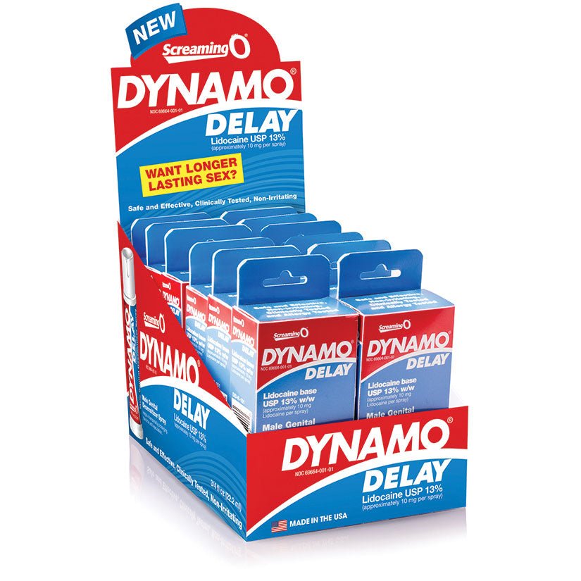 Screaming O Dynamo Delay Spray 3/4oz Display of 12
