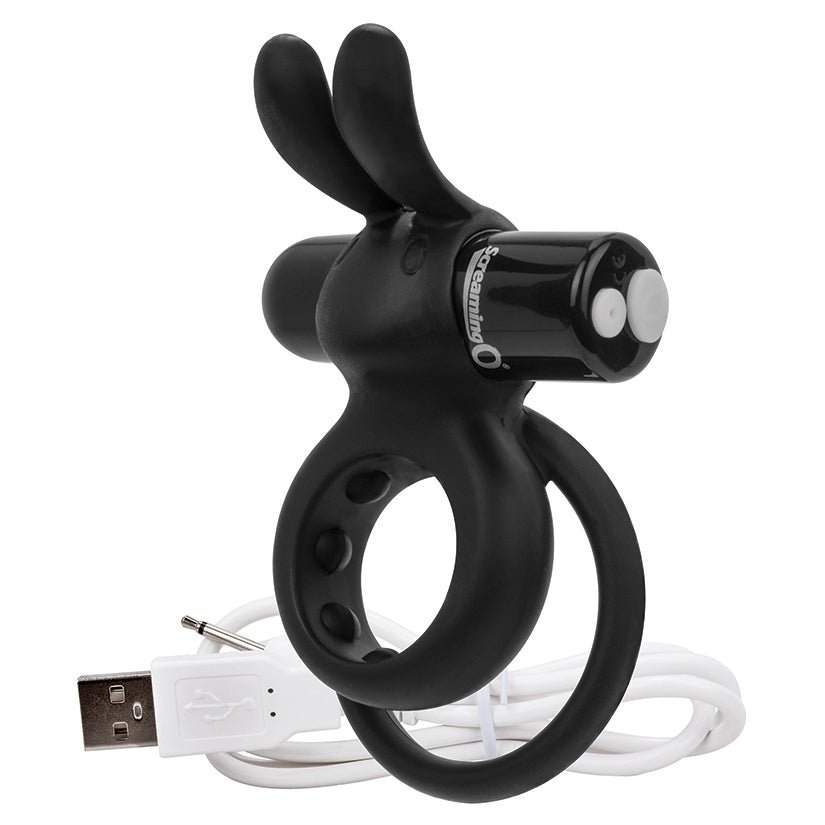 Screaming O Charged Ohare Rechargeable Wearable Rabbit-Black - Image 2