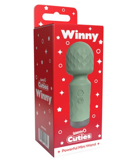 Screaming O Cuties Winny Vibrating Mini Wand-Sage Green