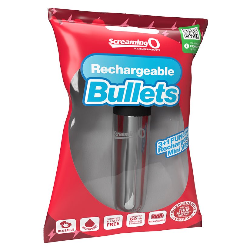 Screaming O Rechargeable Bullet-Silver