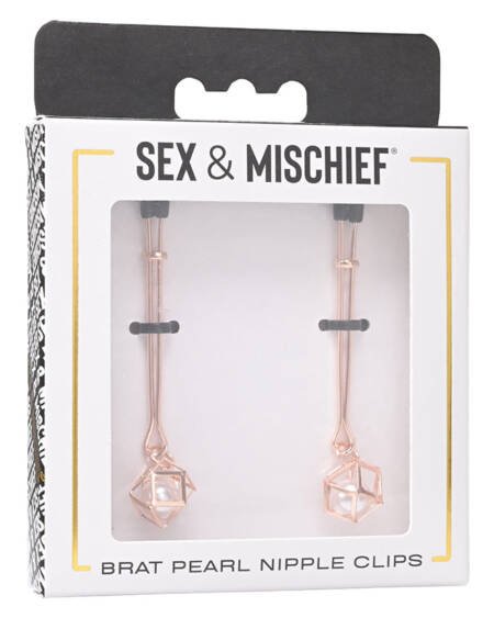 S&M Brat Pearl Nipple Clips