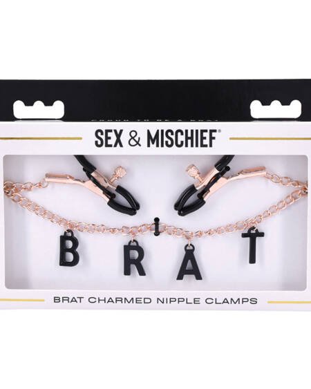 S&M Brat Charmed Nipple Clamps