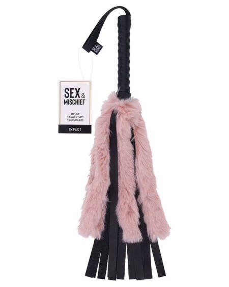 S&M Brat Faux Fur Flogger