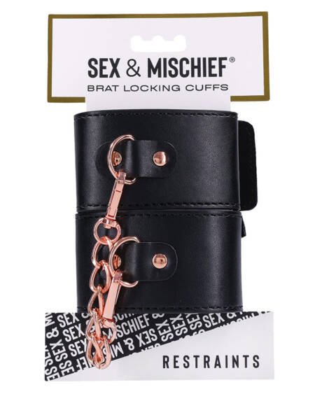S&M Brat Locking Cuffs