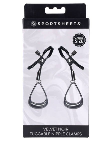Velvet Noir Tuggable Nipple Clamps