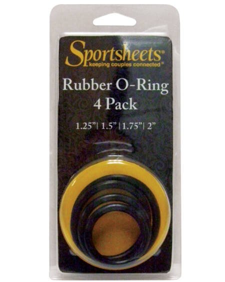 Sportsheets Rubber O-Rings-Set of 4