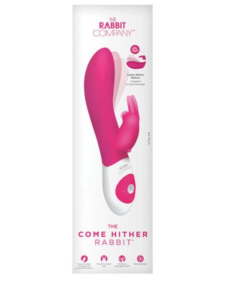The Come Hither Rabbit Rechargeable-Hot Pink 7.75