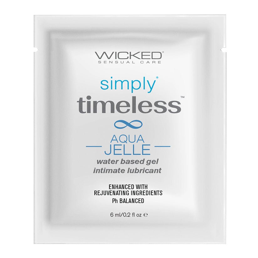 Wicked Sensual Care Simply Timeless Packet Aqua Jelle Foil Pack 6ml
