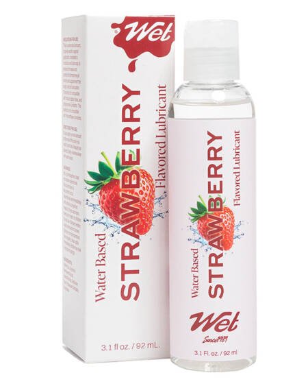 Wet Flavored Lubricant Strawberry 3.1oz