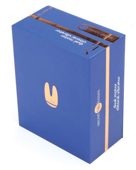 Secret Kisses Dual Motor Clitoral Vibrator-Blue
