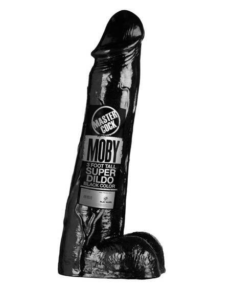 Moby Huge 3 Foot Tall Super Dildo - Black [DROP SHIP ONLY]