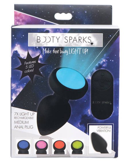 Booty Sparks 7X Light Up Rechargeable Anal Plug-Medium