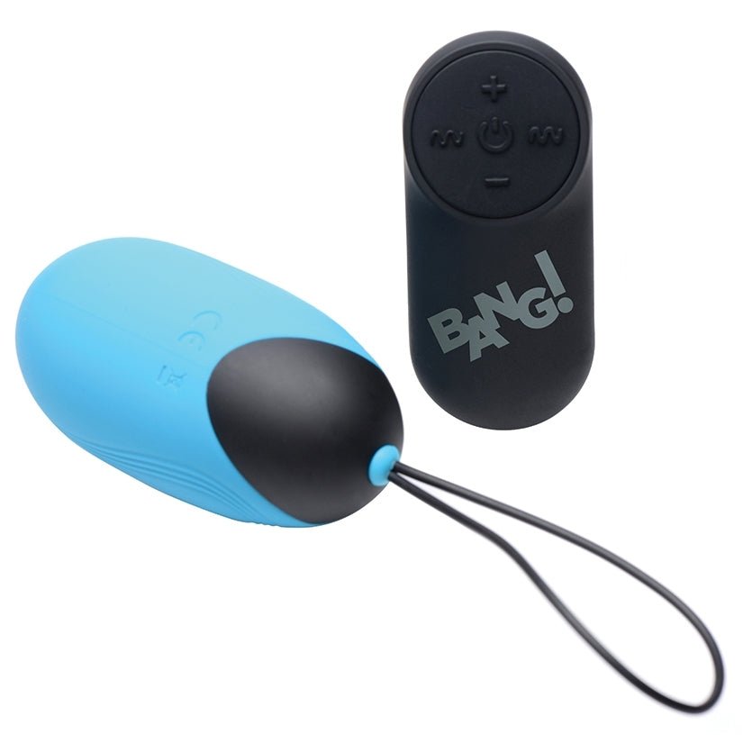 Bang! XL Vibrating Egg-Blue - Image 2