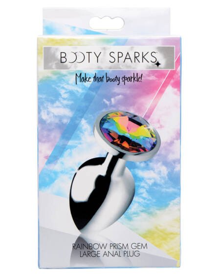 Booty Sparks Rainbow Prism Gem Anal Plug-Large