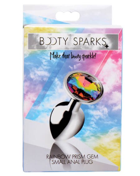 Booty Sparks Rainbow Prism Gem Anal Plug-Small