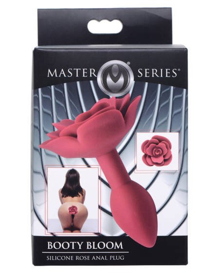 Master Series Booty Bloom Silicone Rose Anal Plug Small