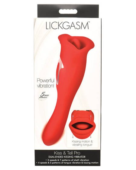 Lickgasm Kiss and Tell Pro Dual Ended Kissing Vibrator